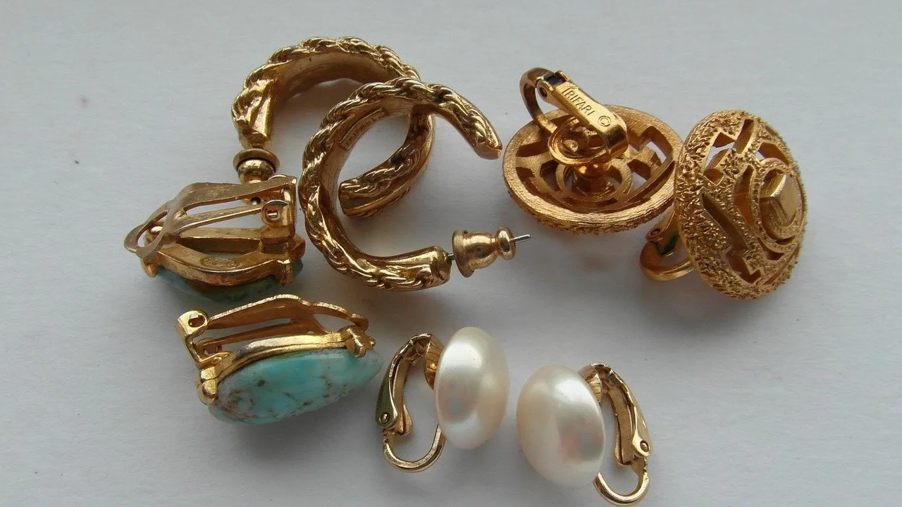 Gold-fill hoop earrings
