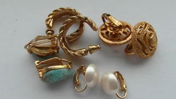 Gold-fill hoop earrings